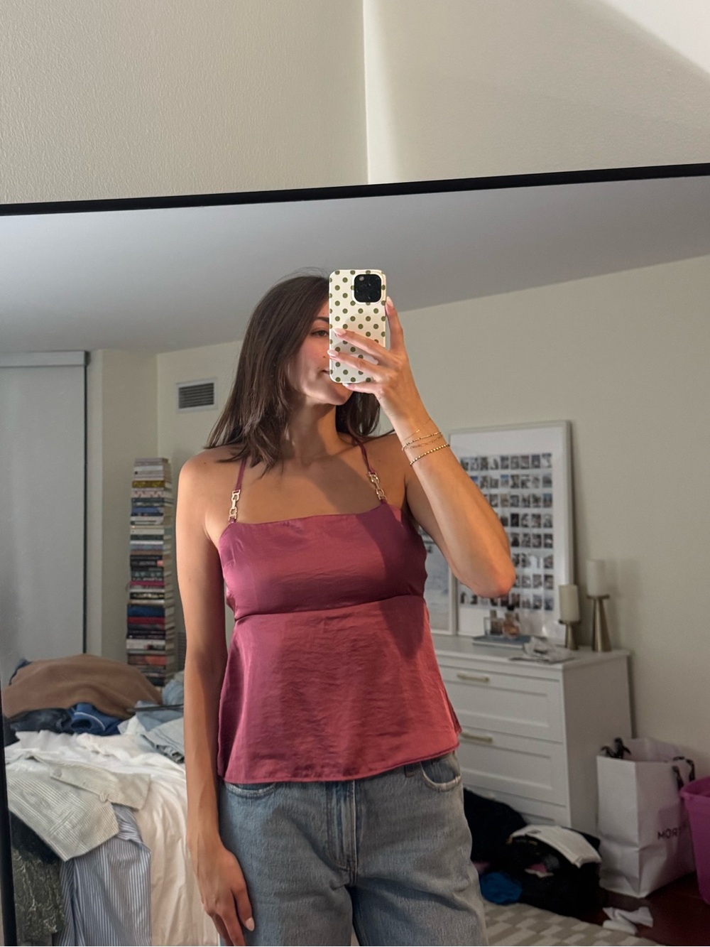 Abercrombie Bra-Free Satin Top